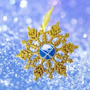 Buffalo SABRES Handmade Hockey Snowflake *NEW*